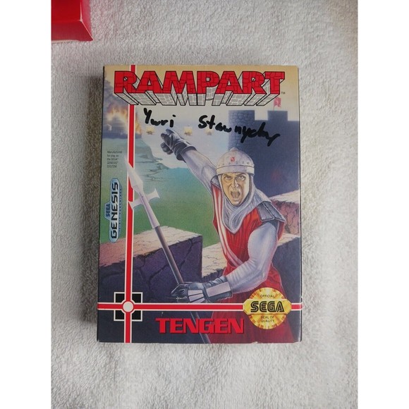 Rampart (Sega Genesis 1992) Cardboard Box Version - CIB Complete With Manual - Picture 11 of 11